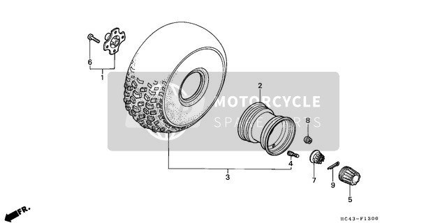 44732HA7670, Cap, Wheel Center, Honda, 2