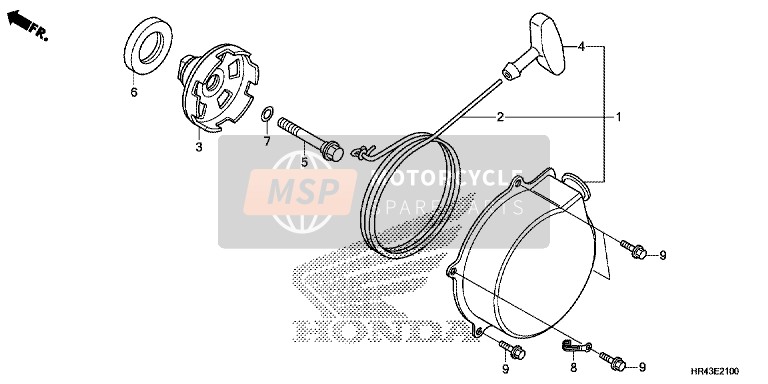 Honda TRX500FM2 2014 Rückstoß Anlasser für ein 2014 Honda TRX500FM2