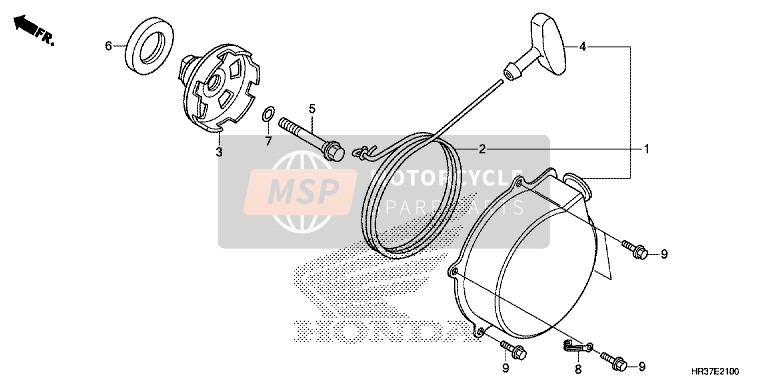 Honda TRX420FA1 2016 Rückstoß Anlasser für ein 2016 Honda TRX420FA1