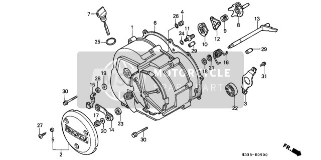 24867HB3000, Spring, Reverse Stopper, Honda, 1