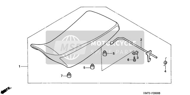 Honda TRX400FW 1996 posto a sedere per un 1996 Honda TRX400FW