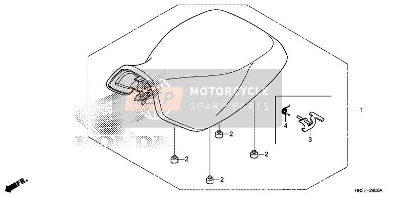 Honda TRX420FA1 2015 Asiento para un 2015 Honda TRX420FA1