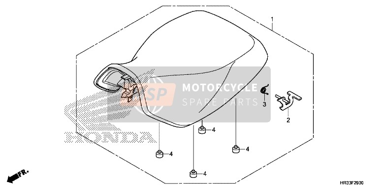 Honda TRX420FA2 2014 Seat for a 2014 Honda TRX420FA2