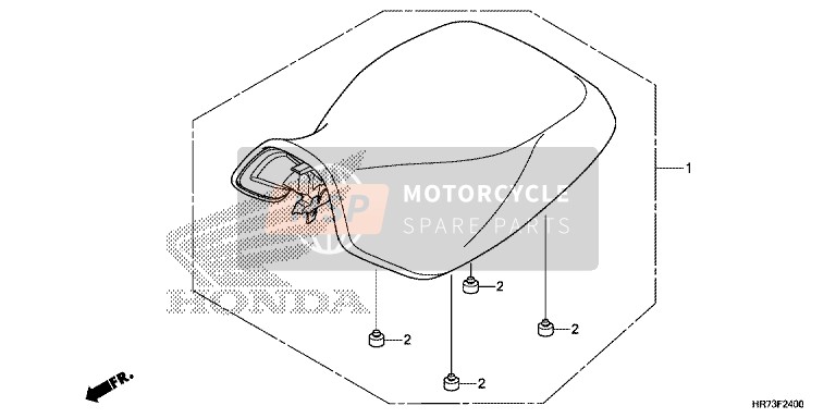 77100HR7J80ZA, Asiento Comp. *TYPE1*, Honda, 0