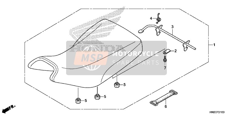 Honda TRX500FPA 2014 Siège pour un 2014 Honda TRX500FPA