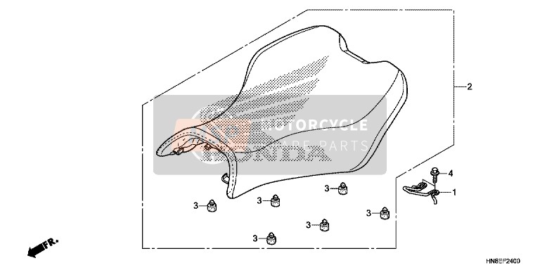 Honda TRX680FA 2016 Seat for a 2016 Honda TRX680FA