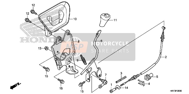 Honda TRX420FA5 2015 Select Lever for a 2015 Honda TRX420FA5