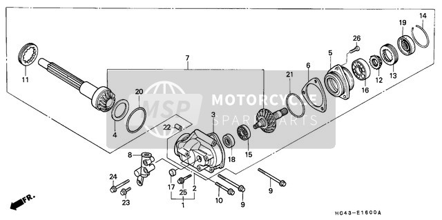 90601HA0000, Clip, Oil Seal, Honda, 1