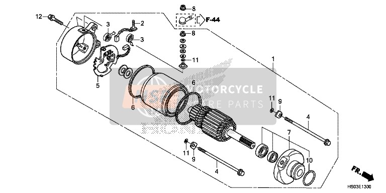 Honda TRX250TE 2016 Motorino di avviamento per un 2016 Honda TRX250TE