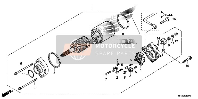 Honda TRX420FA1 2015 Motor de arranque para un 2015 Honda TRX420FA1