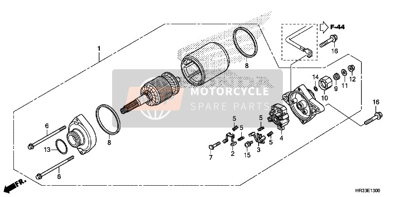 Honda TRX420FE1 2014 Motor de arranque para un 2014 Honda TRX420FE1