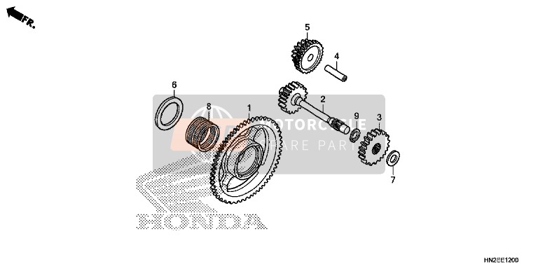 Honda TRX500FPA 2014 Startend Uitrusting voor een 2014 Honda TRX500FPA