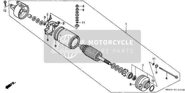 Honda TRX300FW 1996 Départ Moteur pour un 1996 Honda TRX300FW