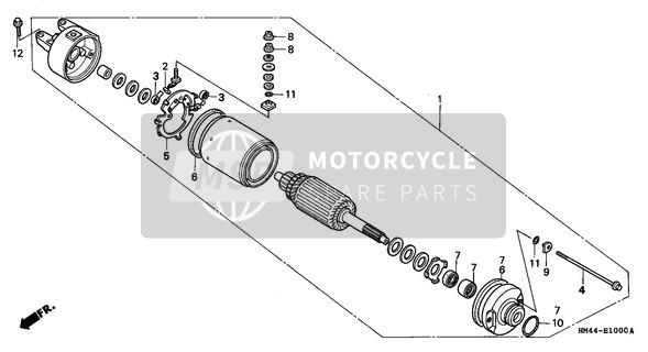 Honda TRX300FW 1997 Beginnend Servomotor für ein 1997 Honda TRX300FW