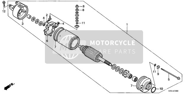 Honda TRX300 1991 Départ Moteur pour un 1991 Honda TRX300