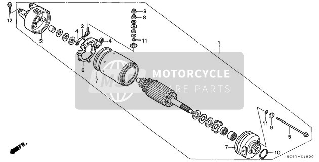 Honda TRX300 1992 Départ Moteur pour un 1992 Honda TRX300