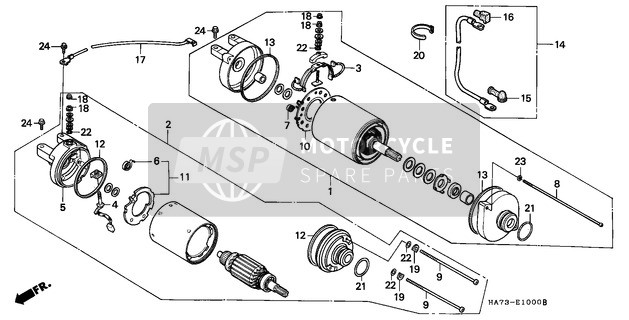 Honda TRX350 1986 Starting Motor for a 1986 Honda TRX350