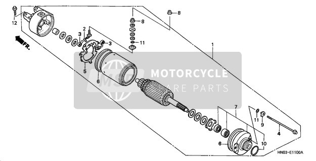 Honda TRX450S 1998 Départ Moteur pour un 1998 Honda TRX450S