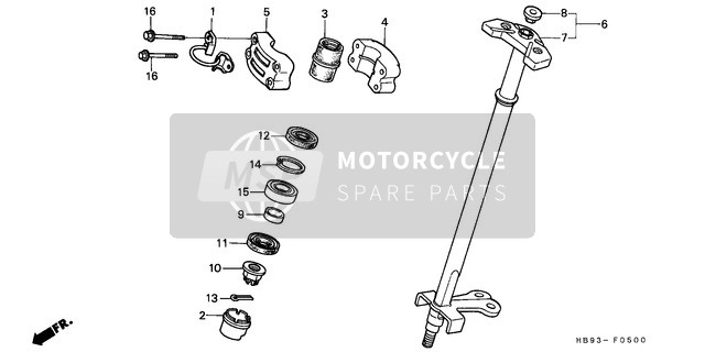 Honda TRX250R 1987 Pilotage Arbre pour un 1987 Honda TRX250R