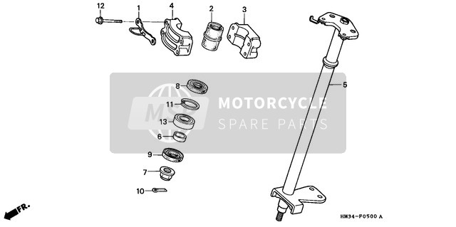 Honda TRX300EX 1994 Steering Shaft for a 1994 Honda TRX300EX