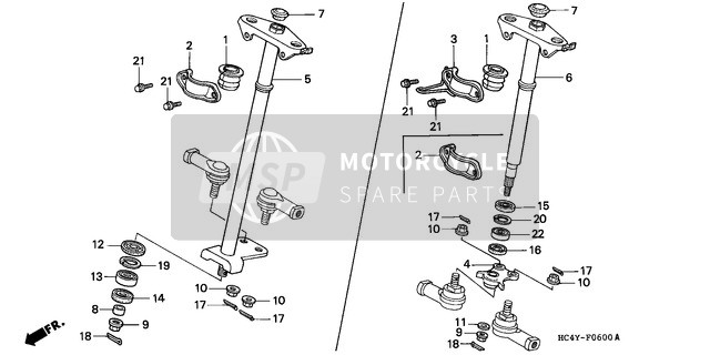 53314HC4000, Cap, Steering Shaft, Honda, 2