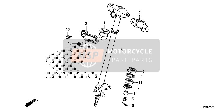 Honda TRX90X 2017 Eje de direccion para un 2017 Honda TRX90X