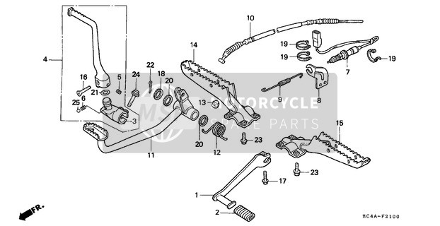 Honda TRX300FW 1994 Paso para un 1994 Honda TRX300FW