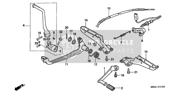 Honda TRX300FW 1997 Ussraste für ein 1997 Honda TRX300FW