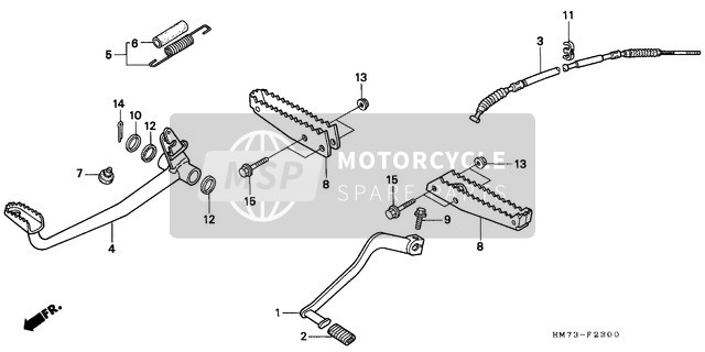 Honda TRX400FW 1996 Step for a 1996 Honda TRX400FW