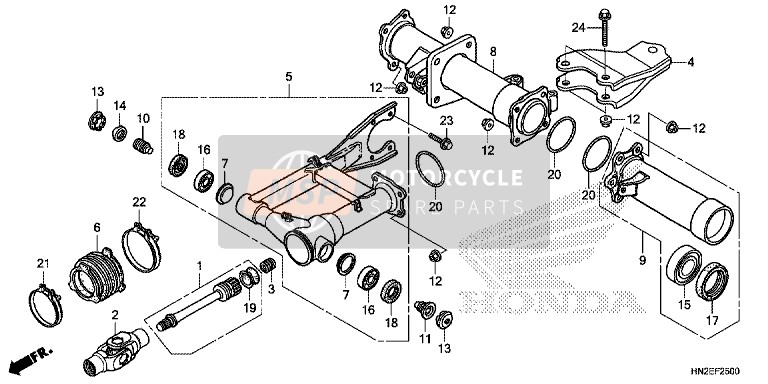 Honda TRX500FA 2014 Swingarm for a 2014 Honda TRX500FA