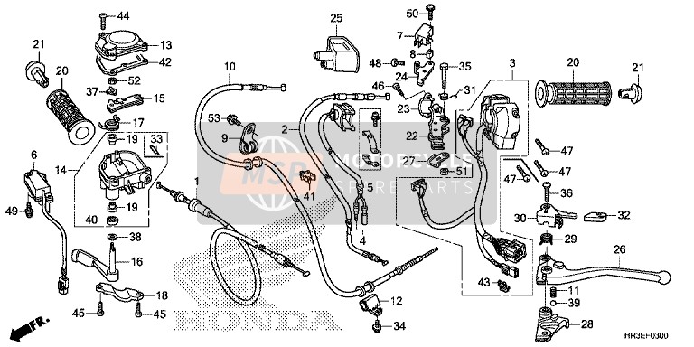 Honda TRX420FA2 2015 Switch/ Cable for a 2015 Honda TRX420FA2