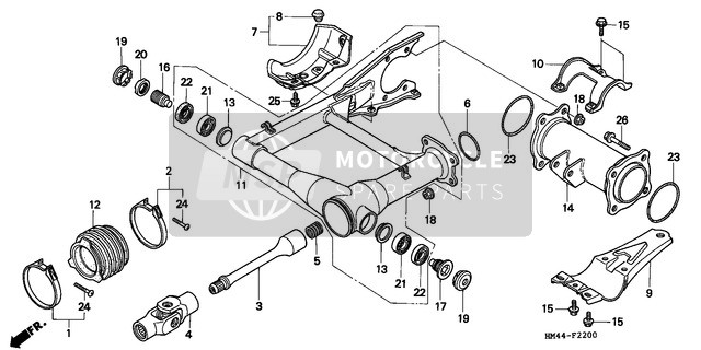 Honda TRX300FW 1997 Swingarm for a 1997 Honda TRX300FW