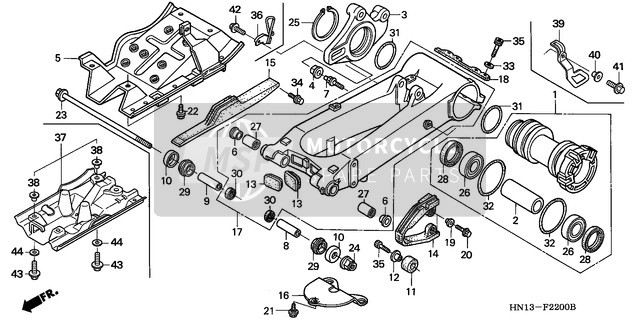 Honda TRX400EX 1999 Swingarm for a 1999 Honda TRX400EX