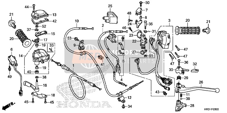 Honda TRX420FA1 2017 Switch/Cable for a 2017 Honda TRX420FA1