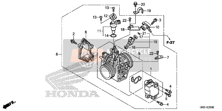 Honda TRX420FM2 2017 Throttle Body for a 2017 Honda TRX420FM2