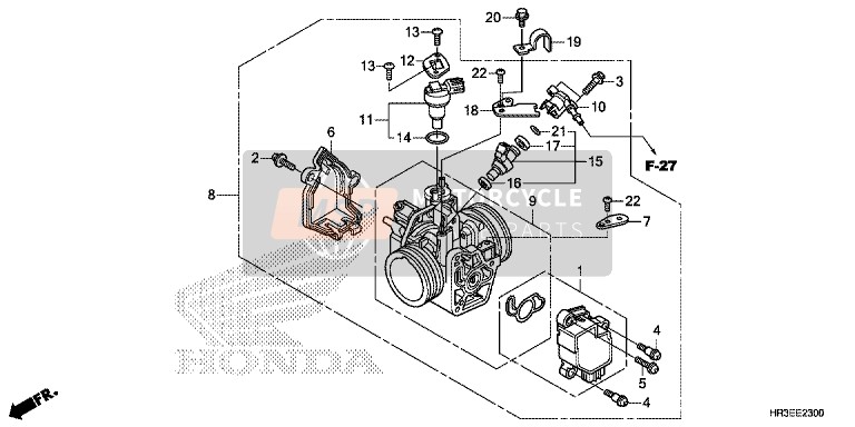 Honda TRX420TE1 2015 Throttle Body for a 2015 Honda TRX420TE1