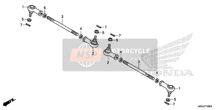 Honda TRX500FE2 2016 Rotule de direction pour un 2016 Honda TRX500FE2