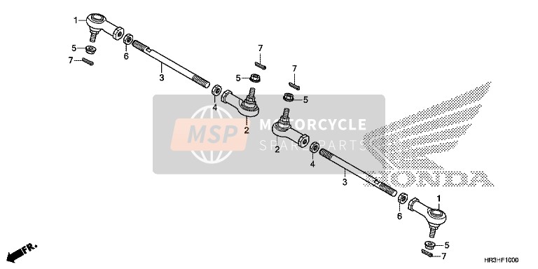 Honda TRX420FA1 2017 Rotule de direction pour un 2017 Honda TRX420FA1