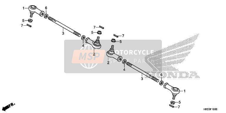 Honda TRX420TM1 2014 Rotule de direction pour un 2014 Honda TRX420TM1