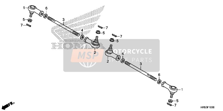 Honda TRX500FM5 2017 Tirante per un 2017 Honda TRX500FM5