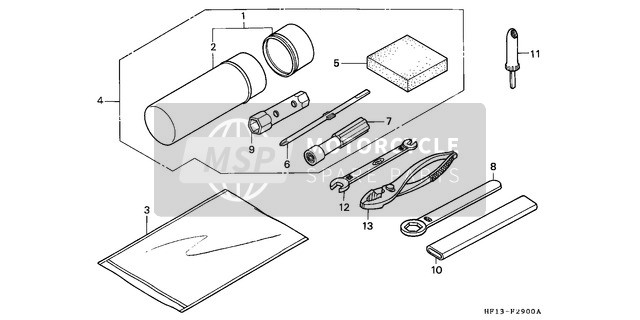 Honda TRX200D 1992 Utensili per un 1992 Honda TRX200D