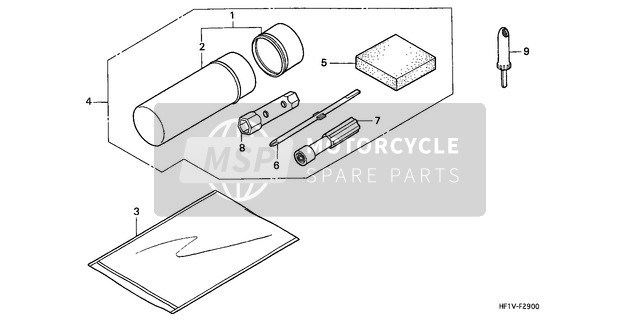 Honda TRX200D 1997 Outils pour un 1997 Honda TRX200D