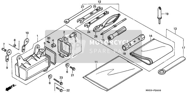 83642HA0680, Bag, Owners Manual, Honda, 1