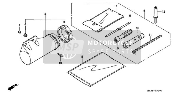 Honda TRX300EX 1995 Outils pour un 1995 Honda TRX300EX