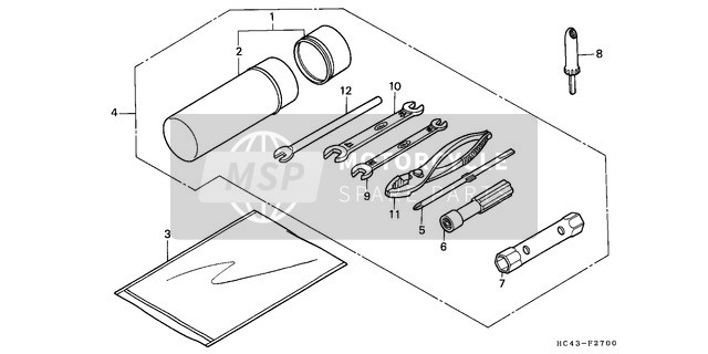 Honda TRX300FW 1991 Outils pour un 1991 Honda TRX300FW