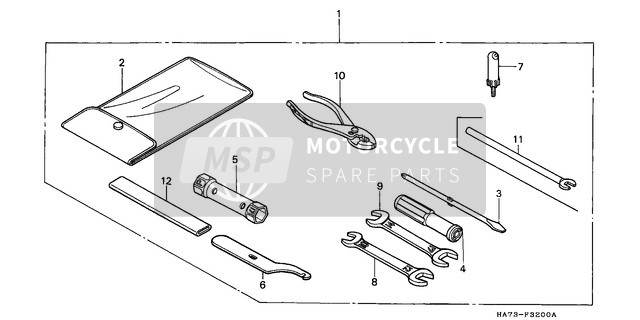 Honda TRX350 1986 Outils pour un 1986 Honda TRX350