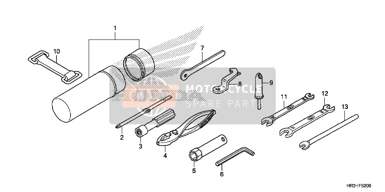 Honda TRX420FE1 2017 Outils pour un 2017 Honda TRX420FE1