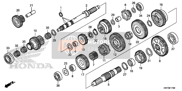 Honda TRX420FA6 2015 Transmission pour un 2015 Honda TRX420FA6