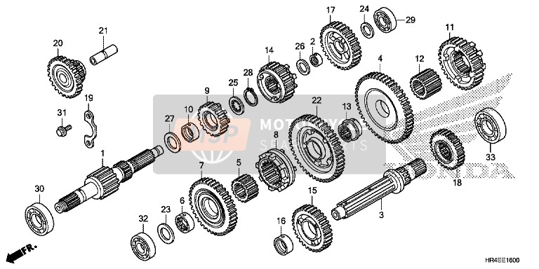 Honda TRX500FE2 2016 Transmission for a 2016 Honda TRX500FE2