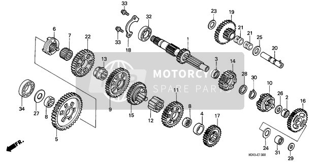 Honda TRX300FW 1990 Transmission pour un 1990 Honda TRX300FW